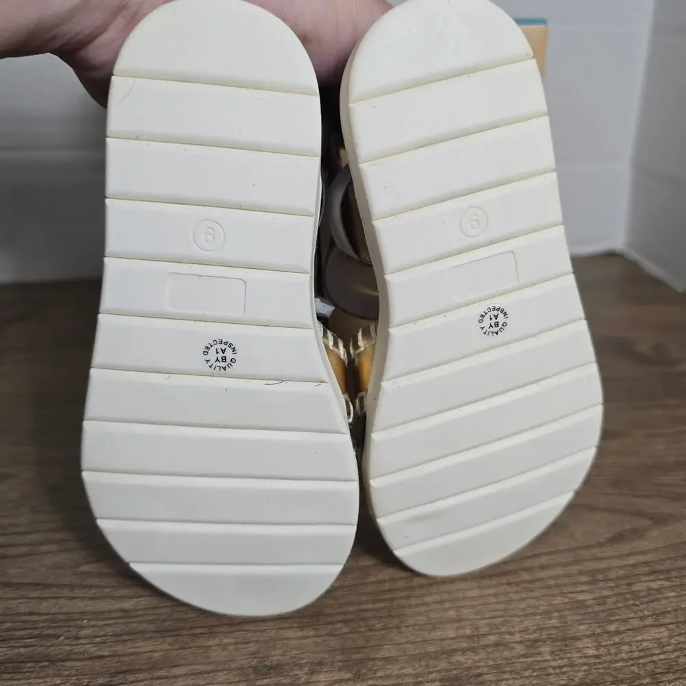 Thereabouts TH Lil Sara Gold White toddler 9 NWT